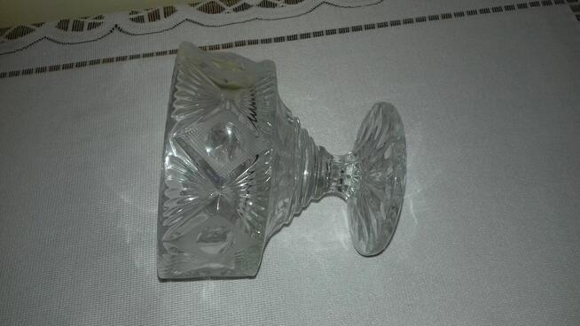 Cukiernica szklana na nóżce, Vintage, do sprzedania