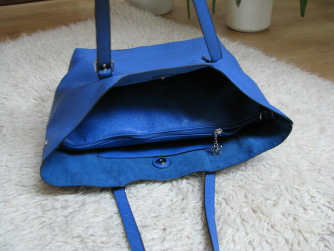 Zestaw torebek 2w1 duża torebka damska szoperka i kosmetyczk