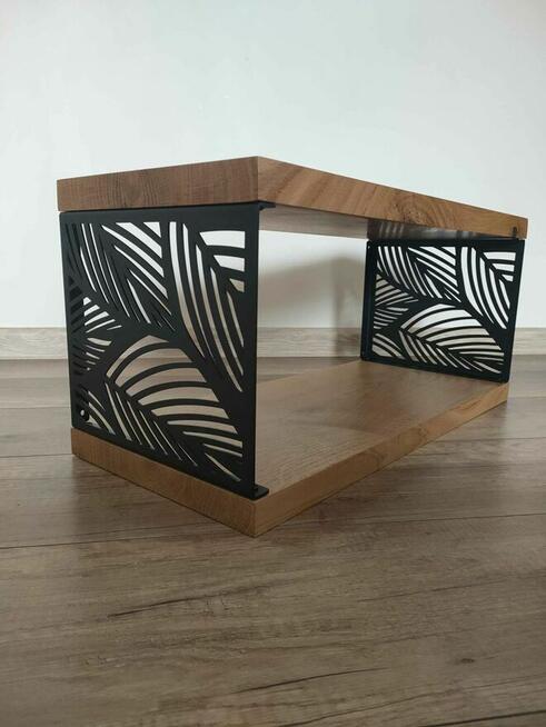 Półka ścienna wisząca, dekoracja loft