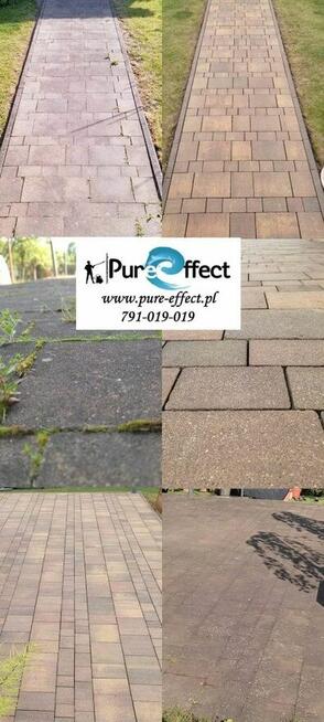 Czyszczenie i impregnacja kostki brukowej elewacji dachów