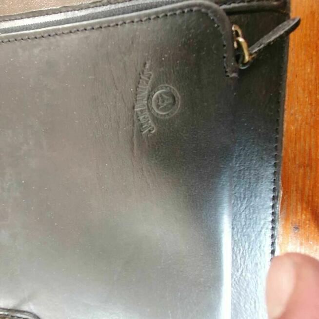 Teczka elegancka z naturalnej skóry, angielska