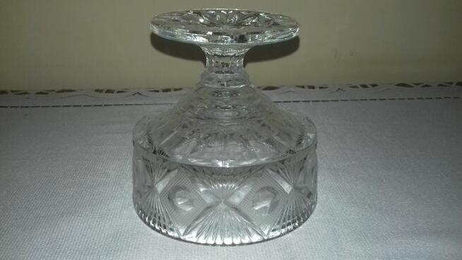 Cukiernica szklana na nóżce, Vintage, do sprzedania