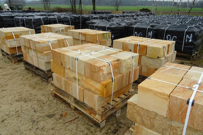 Kamień murowy 20x20x40 formak rzędowy murak z piaskowca