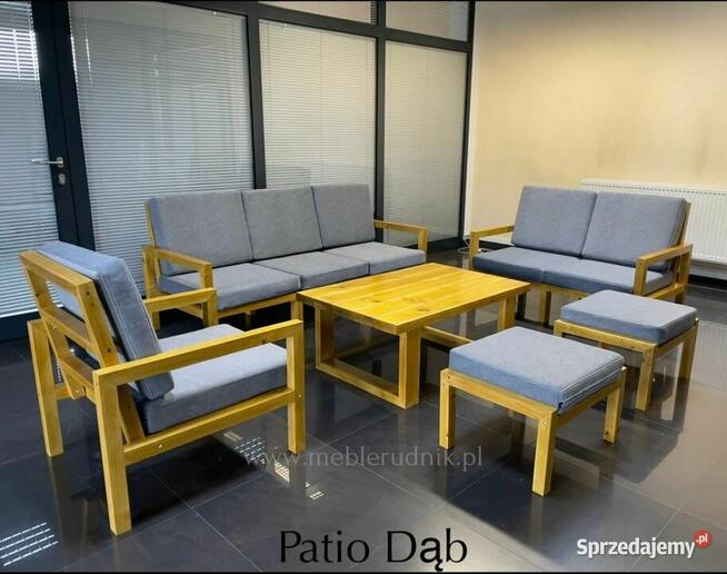 Meble tarasowe ogrodowe drewniane patio