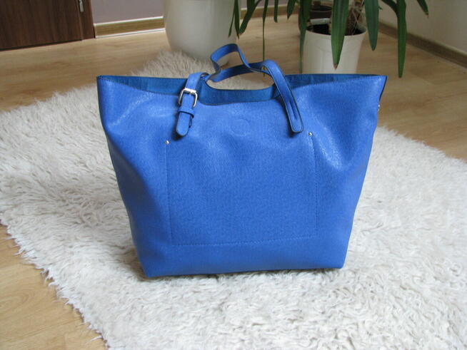 Zestaw torebek 2w1 duża torebka damska szoperka i kosmetyczk