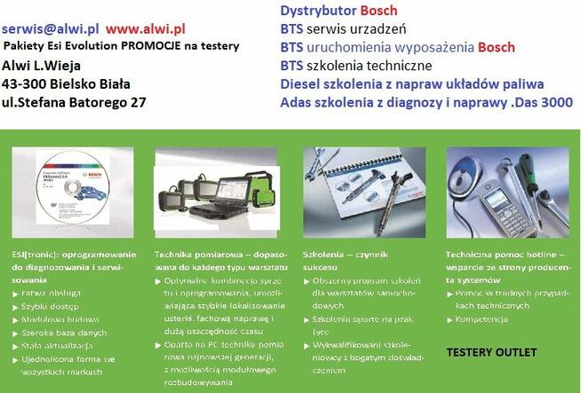 Eps 708 Bosch Stół probierczy i 3 etap narzędzia