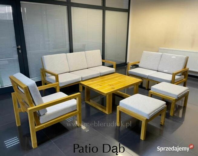 Meble tarasowe ogrodowe drewniane patio