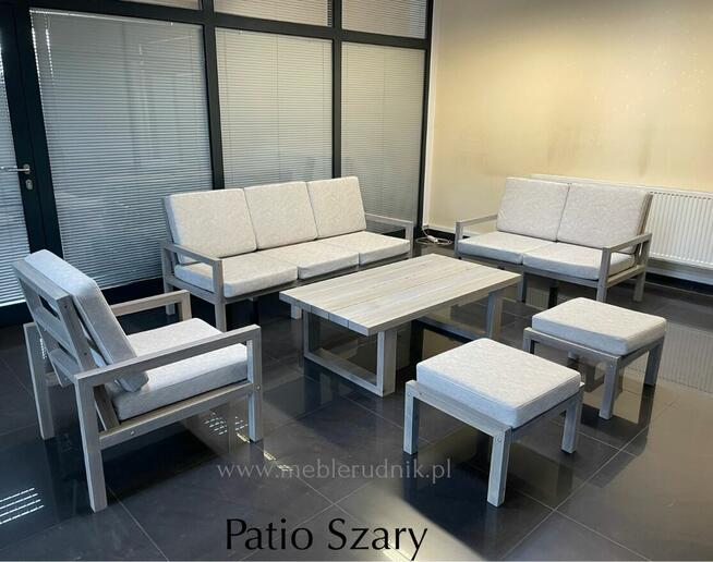 Meble ogrodowe tarasowe drewniane patio