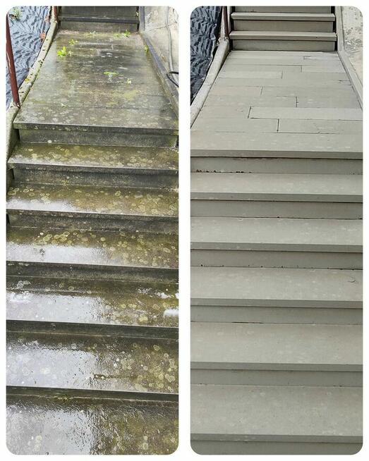 Czyszczenie i impregnacja kostki brukowej elewacji dachów