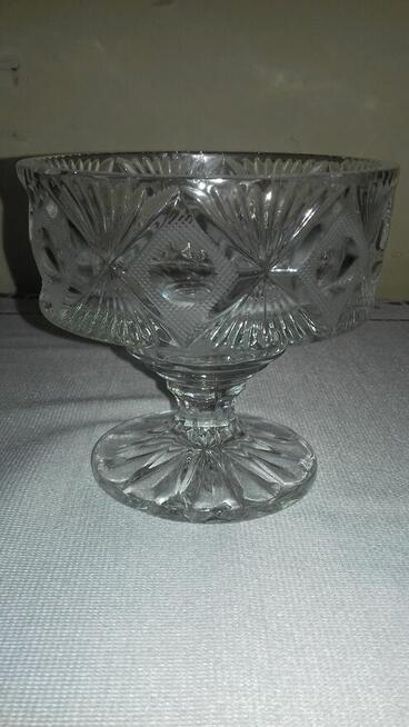 Cukiernica szklana na nóżce, Vintage, do sprzedania