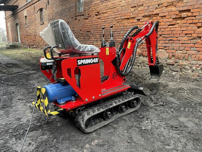 Nowa Minikoparka Elektryczna Springer-E Polski producent