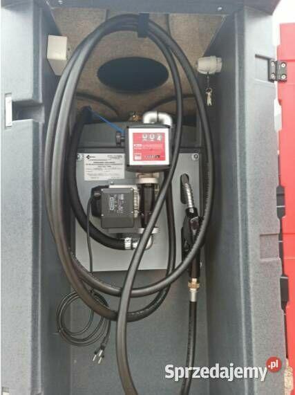 Zbiornik dwupłaszczowy olej napędowy 1500L Duże drzwi