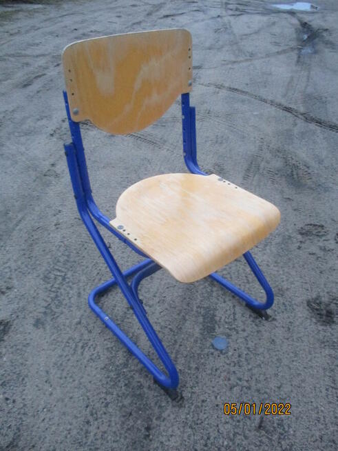 Krzesło metalowe regulowane
