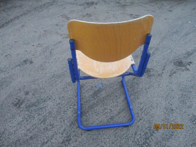 Krzesło metalowe regulowane