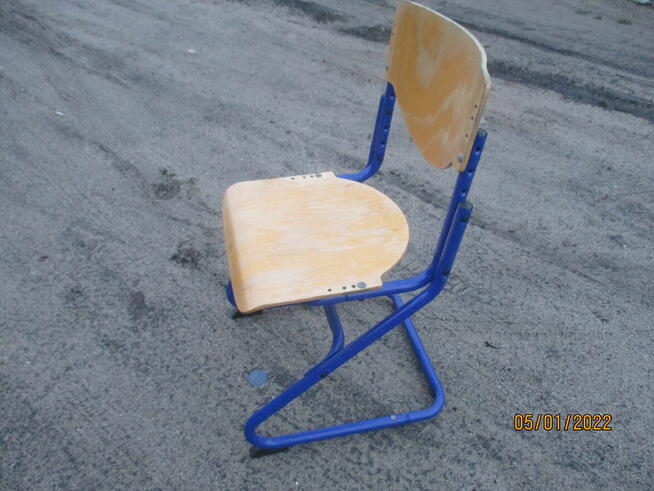 Krzesło metalowe regulowane