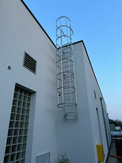 Drabina ewakuacyjna, drabina z koszem, przeciwpożarowa