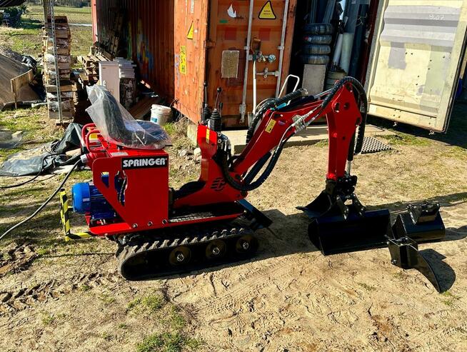Nowa Minikoparka Elektryczna Springer-E Polski producent