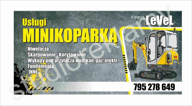 Usługi minikoparką