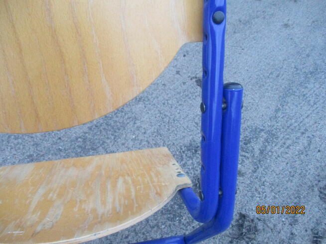 Krzesło metalowe regulowane