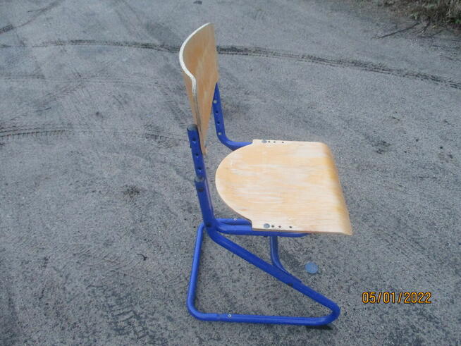 Krzesło metalowe regulowane