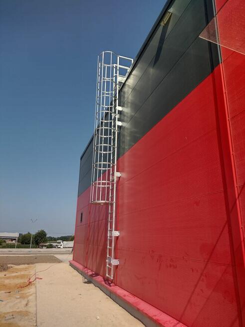 Drabina ewakuacyjna, drabina z koszem, przeciwpożarowa