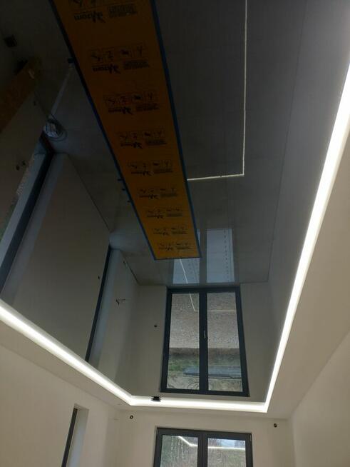 Sufity napinane, oświetlenie szynowe, linie LED