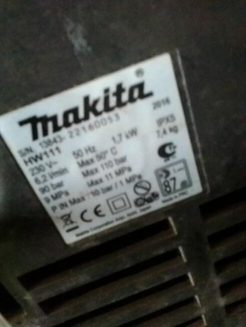 Myjka Makita HW111 - uszkodzona