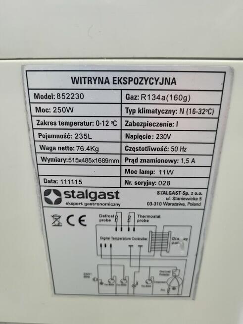 Sprzedam lodówkę cukierniczą marki STALGAST