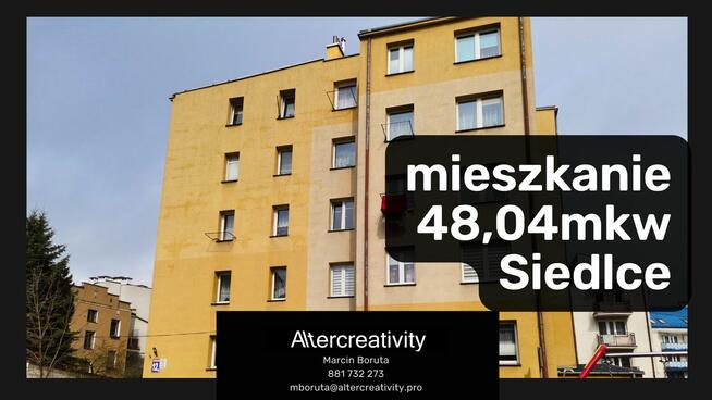 Wyjątkowa okazja – mieszkanie w centrum Siedlec – 48,04 m²