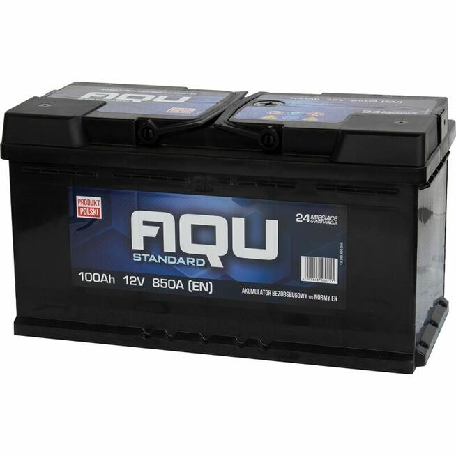 Akumulator AQU 100Ah 850A P+ Radomsko, Brzeźnicka 58