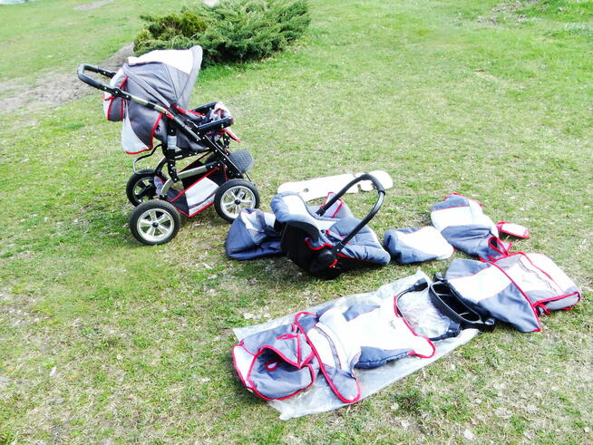 Wózek dziecięcy 3 w 1 BERGSTEIGER MILANO w stanie idealnym.