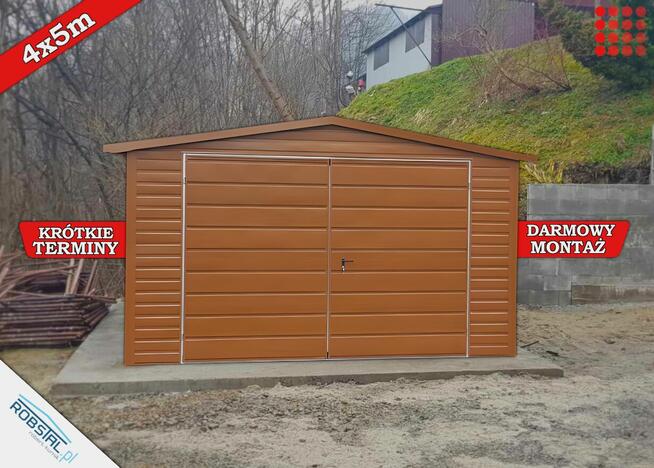 Garaż Drewnopodobny 4x5m