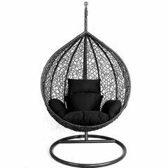 Fotel wiszący bujany kokon ogrodowy kosz huśtawka + poduszki