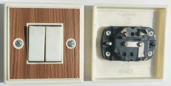 OSPEL WYŁĄCZNIK ŁĄCZNIK ŚWIECZNIKOWY PODWÓJNY 2 KLAWISZOWY P