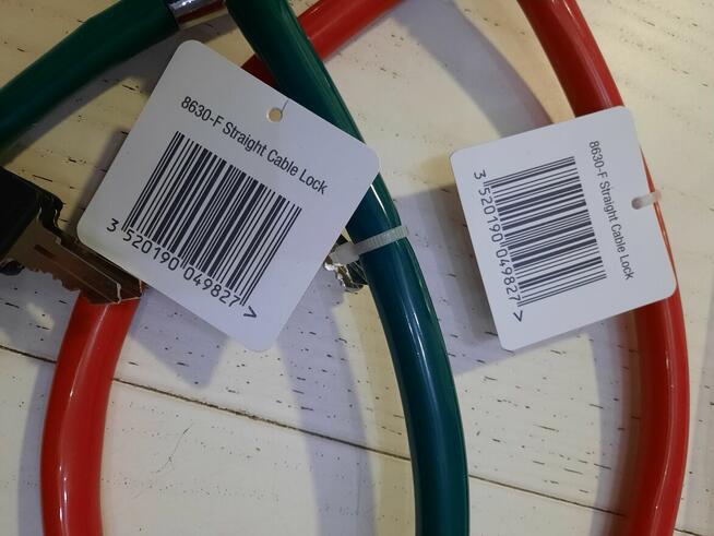 MASTER LOCK Linka rowerowa 55 cm zapięcie blokada na klucz