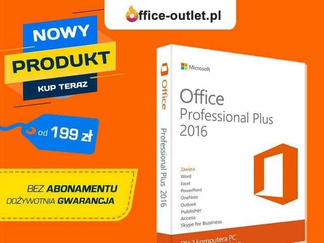 Office 2016 Pro Plus Do Domu i Firm. NOWY. DOŻYWTONI. GWAR.