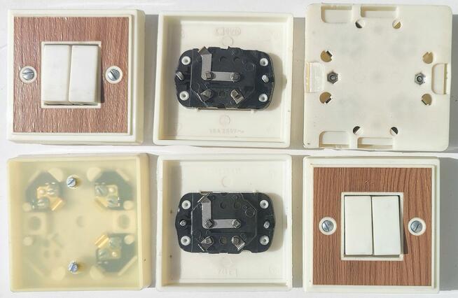 OSPEL WYŁĄCZNIK ŁĄCZNIK ŚWIECZNIKOWY PODWÓJNY 2 KLAWISZOWY P