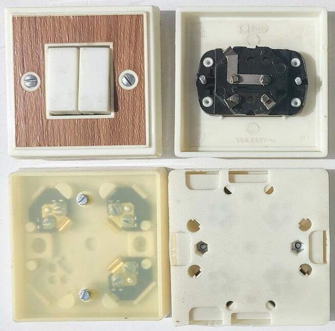 OSPEL WYŁĄCZNIK ŁĄCZNIK ŚWIECZNIKOWY PODWÓJNY 2 KLAWISZOWY P