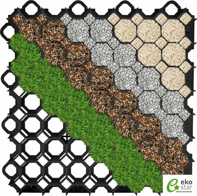KRATKA TRAWNIKOWA Parkingowa Stella Green Premium 50x50x4