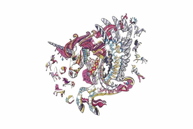 Puzzle Drewniane Premium EKO Układanka Pegas A4