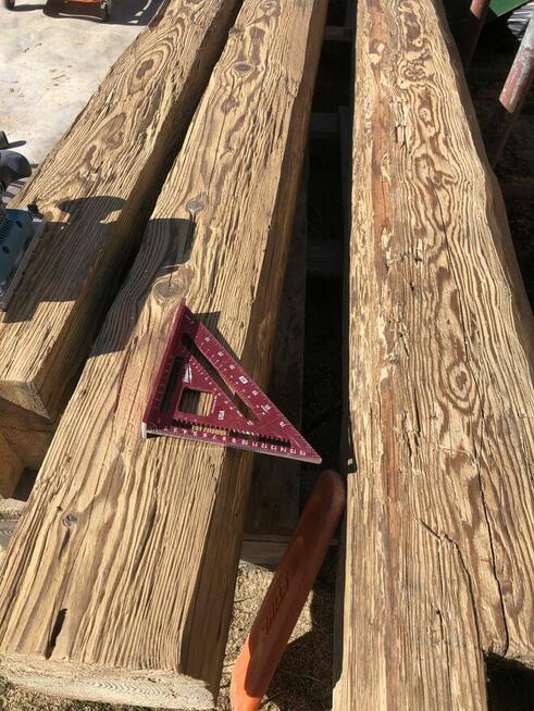 Stare belki szczotkowane drewno ciosane loft/ industrial