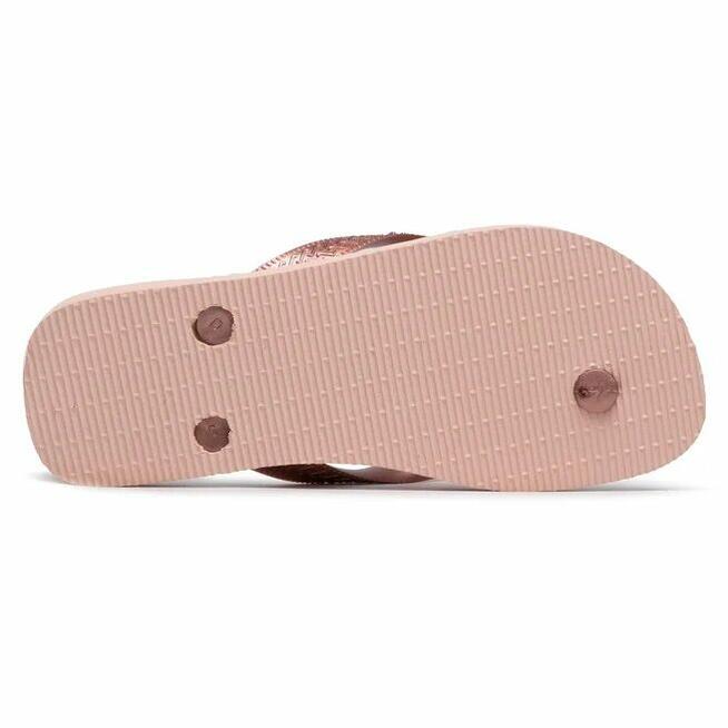 27/28 Havaianas Klapki Plażowe różowe złoto dla dziewczynki
