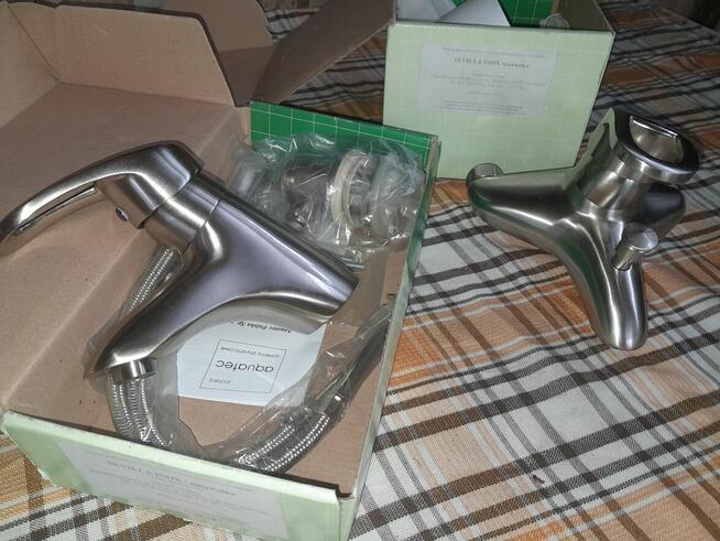 Sevilla bateria umywalkowa wannowa inox nowa