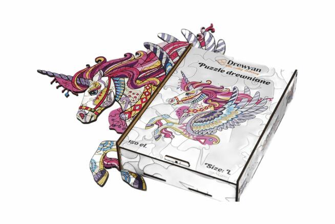 Puzzle Drewniane Premium EKO Układanka Pegas A4