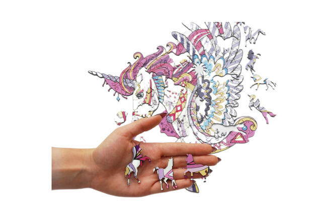 Puzzle Drewniane Premium EKO Układanka Pegas A4