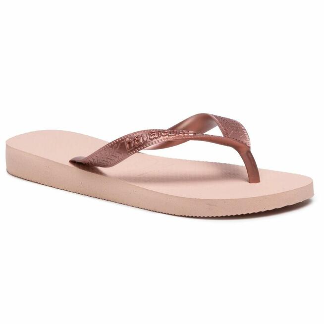 27/28 Havaianas Klapki Plażowe różowe złoto dla dziewczynki