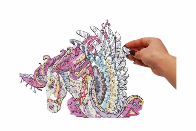 Puzzle Drewniane Premium EKO Układanka Pegas A4