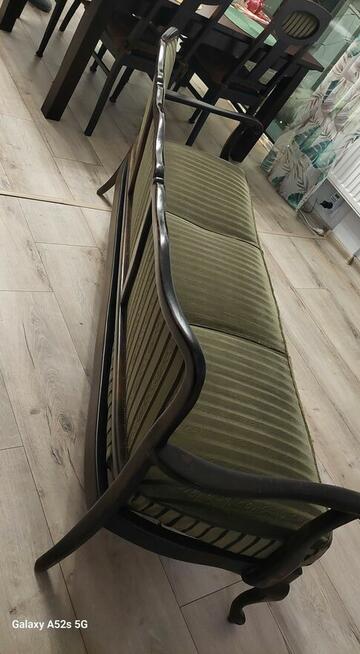 Sofę 3 osobiwą w stylu ludwikowskim + 2 pufy