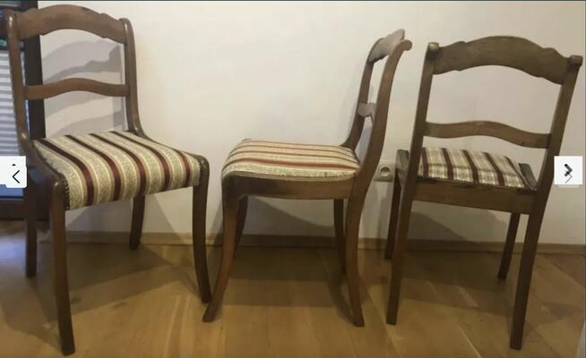 Sofa rustykalna dwuosobowa, trzy krzesła gratis!