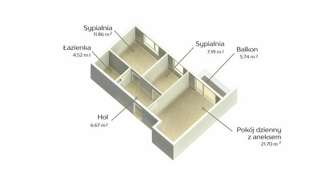 REZERWACJA Klimatyzowane, skomunikowne, ciche
